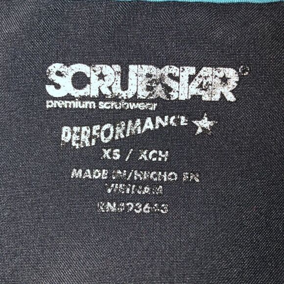 ScrubStar XS Charcoal Gray Performance Scrub Top - Picture 9 of 11